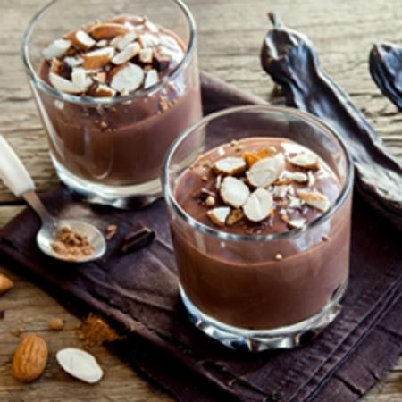 Koolhydraatarm recept: Chocolademousse met amandelen