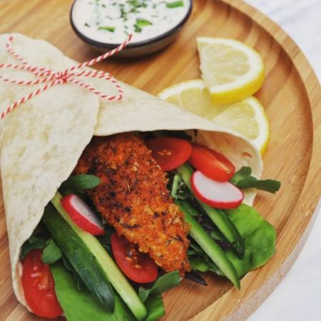Crispy chicken wrap