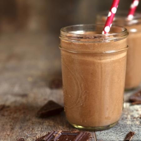 Chocolade banaan smoothie