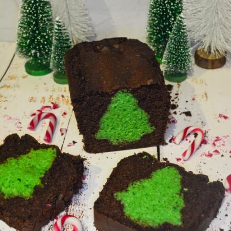 Kerstboom chocolade cake