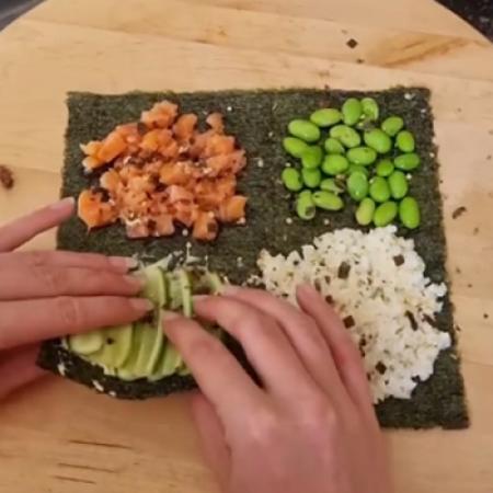 Keto sushi wrap